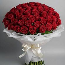 Букет 101 Красная роза Блэк Мэджик в Бутурлино