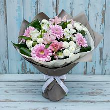 Букет цветов из:  Герберы, Альстромерии и Хризантемы в Бутурлино