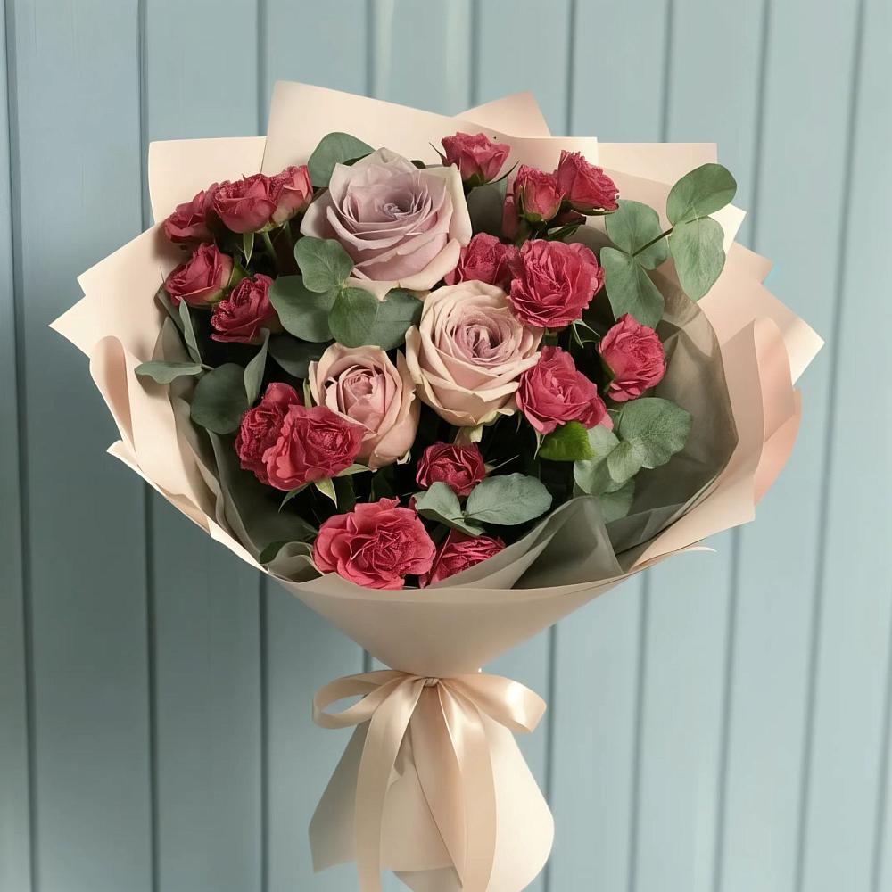 Букет цветов из: Гвоздики и Розы в Бутурлино