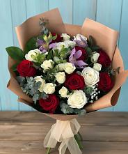 Букет цветов из:  Розы и Альстромерии #REPLACE_PRED# Бутурлино