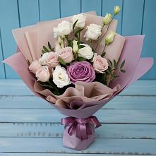 Букет цветов из:  Розы и Лизиантусы в Бутурлино