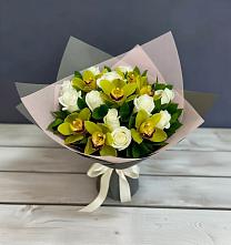 Букет цветов из:  Орхидеи и Розы в Бутурлино