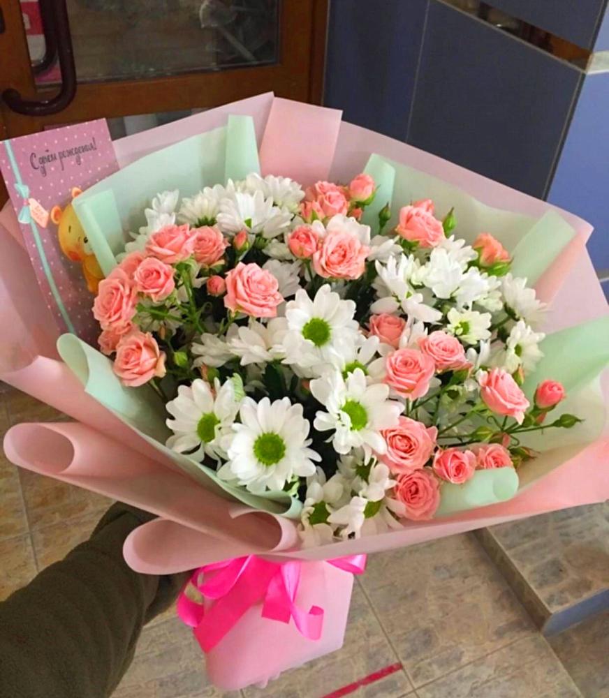 Букет цветов из: Розы и Хризантемы в Бутурлино