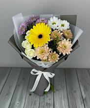 Букет цветов из:  Розы, Герберы и Хризантемы в Бутурлино