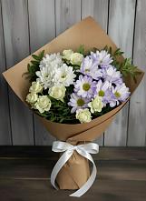 Букет цветов из:  Хризантемы и Розы #REPLACE_PRED# Бутурлино