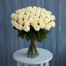 Букет 51 Белая роза Эдлесс Лав в Бутурлино