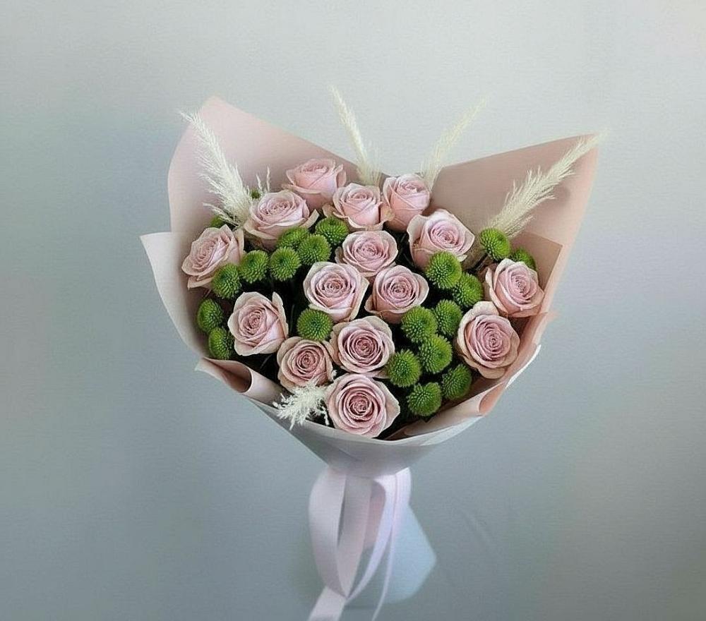 Букет цветов из: Розы и Хризантемы в Бутурлино