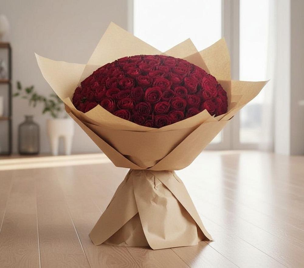 Букет 101 Красная роза в Бутурлино