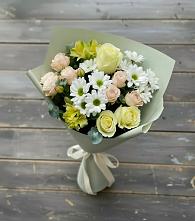Букет цветов из:  Альстромерии, Розы и Хризантемы #REPLACE_PRED# Бутурлино