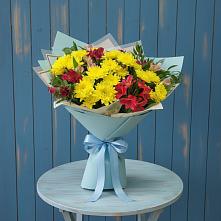 Букет цветов из:  Альстромерии и Хризантемы в Бутурлино