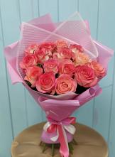 Букет 15 Розовых роз Равель в Бутурлино