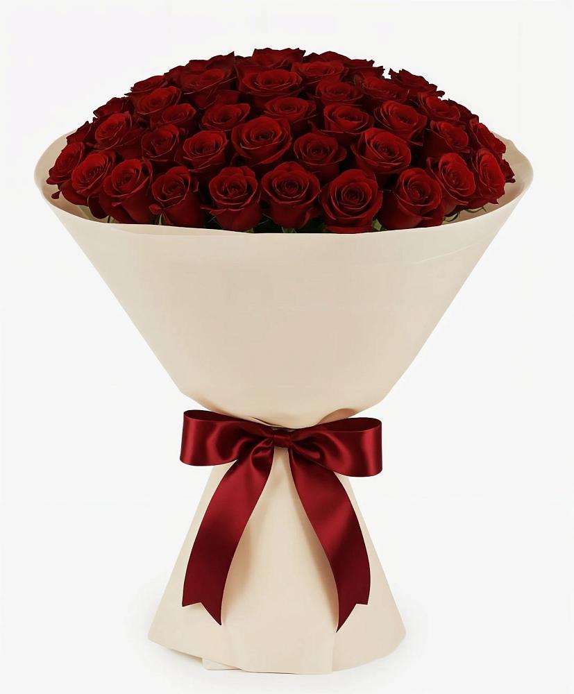 Букет 101 Бордовая роза Блэк Бакарра в Бутурлино