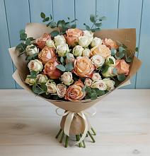 Букет цветов из:  Альстромерии и Розы в Бутурлино